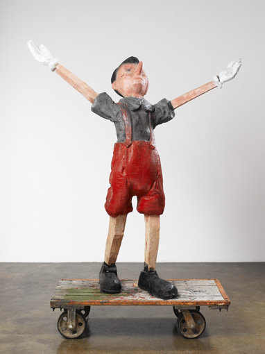 , 2007. Oil based enamel and charcoal on wood, 81-1/2" x 58-1/4" x 24" (207 cm x 148 cm x 61 cm).