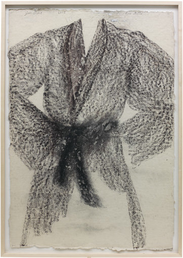 , 2005. Charcoal on tibetan paper, 75-1/2" x 52" (191.8 cm x 132.1 cm).