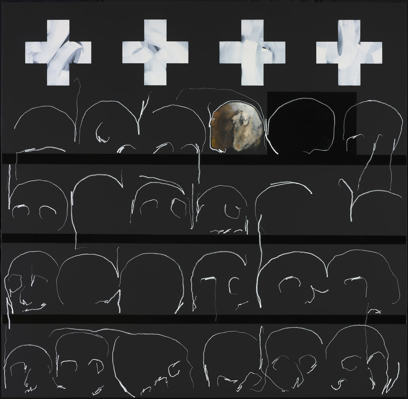 , 2012. Oil and gloss paint on canvas, 78-3/4" x 78-3/4" (200 cm x 200 cm).