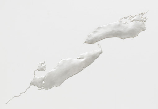 , 2012-2013. Recycled silver, 48-1/8" x 75" x 1/2" (122.2 cm x 190.5 cm x 1.3 cm).
