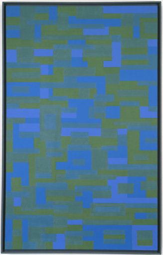 . Oil on canvas, 80 x 50" (203.2 x 127 cm).