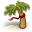 Marked Palm Tree