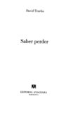 Saber perder's poster (David Trueba)