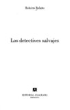 Los detectives salvajes's poster (Roberto Bolaño)