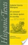 Portada de El coronel no tiene quien le escriba (Gabriel García Márquez)