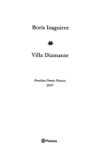 Portada de Villa Diamante (Boris Izaguirre)