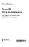 Portada de Mas alla de la competencia (Edward De Bono)