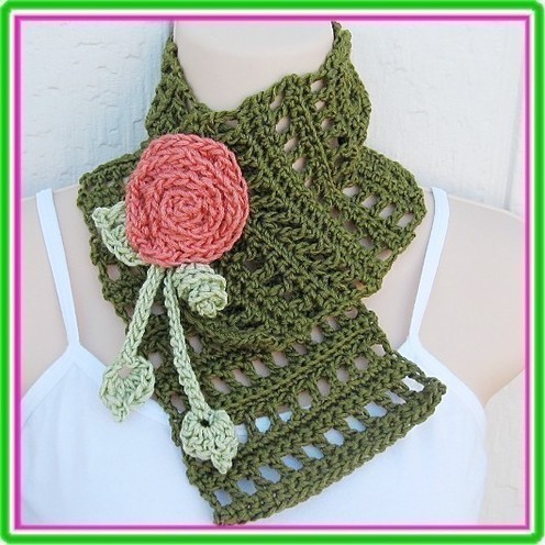 crochet neck warmer pattern on Etsy, a global handmade and vintage