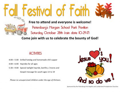 Fall Festival of Faith