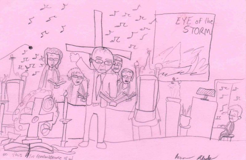 Worship drawing by Rena