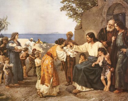 Jesus blesses children