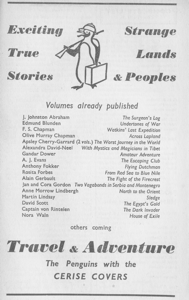 Advert for the Travel and Adventure series.
