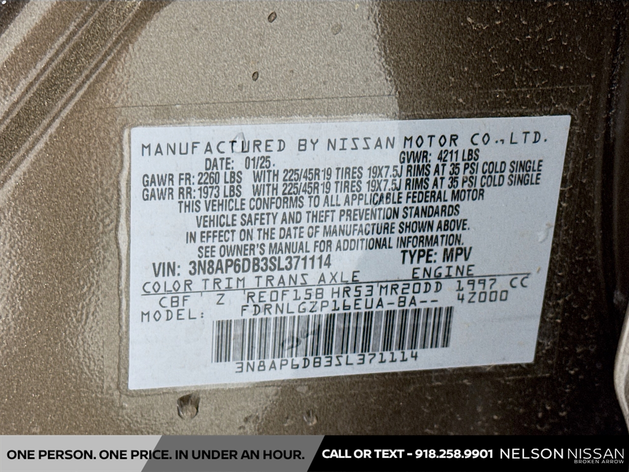 New Canyon Bronze Metallic 2025 Nissan Kicks SR for Sale in