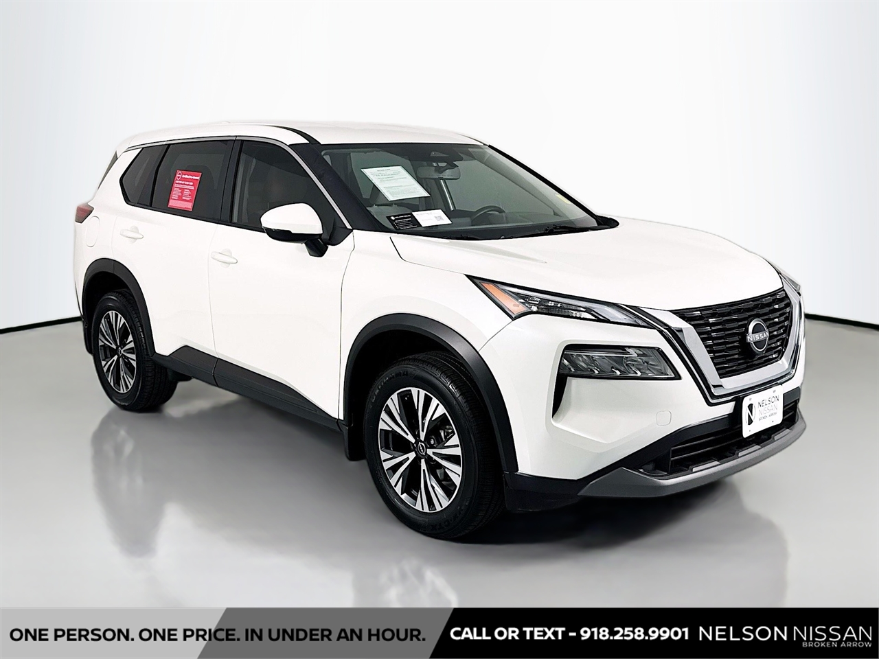 CPO Pearl White Tricoat 2023 Nissan Rogue SV for Sale in Broken