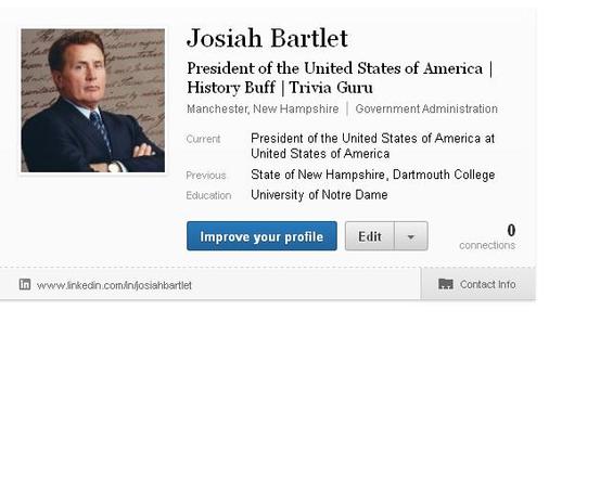 Teaching LinkedIn to the President of the United States of America 