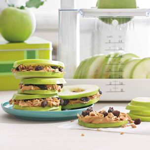 Kid-Friendly Passover Snack: Apple and Almond Butter Sandwiches