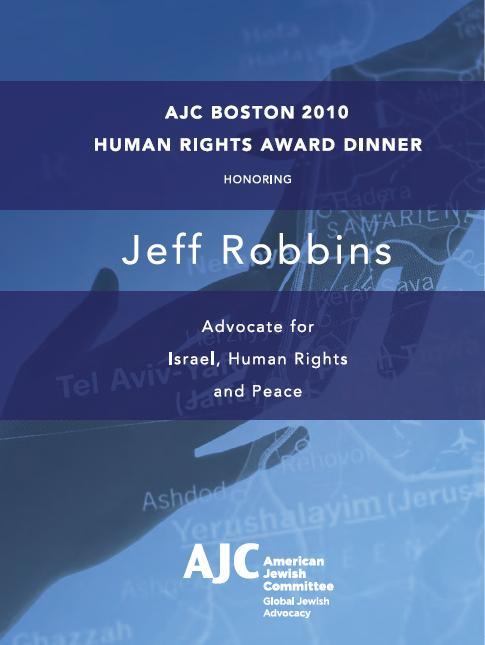 UPDATE! AJC Executive Director David Harris to keynote AJC Boston 2010 Human Rights Award Dinner