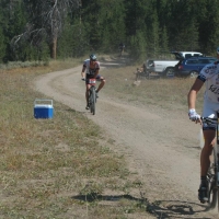 Joshua Berry out in front on his way to victory