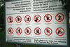 Any ideas about what this is warning people not to do?
