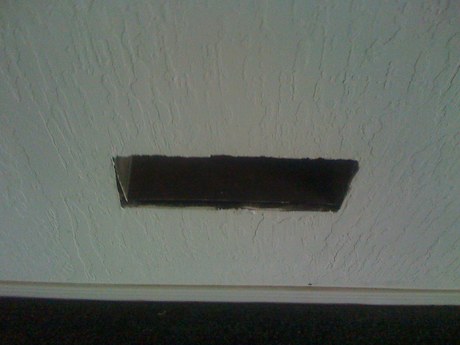 Patching hole in sheet rock