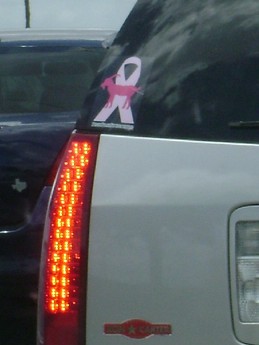 Pink Goat on Pink Ribbon