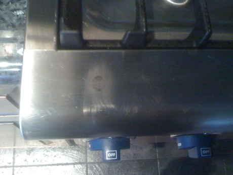 Scratch on stainless steal