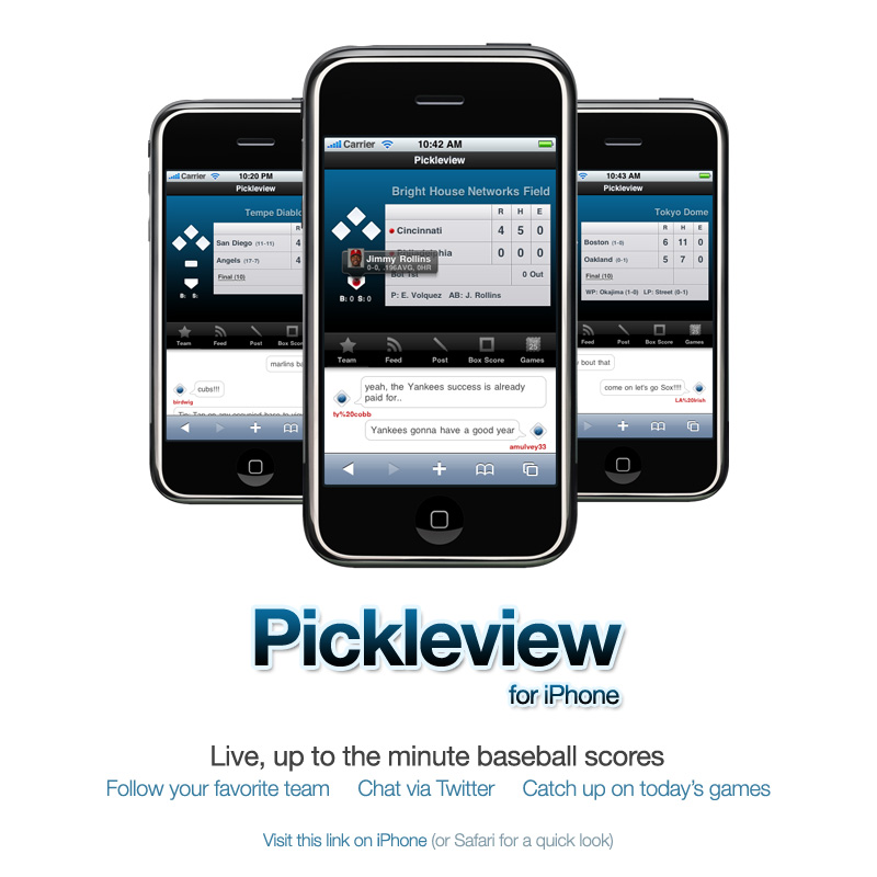 Pickleview for iPhone - Visit this link on iPhone