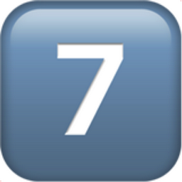 Keycap: 7 Emoji (U+37, U+FE0F, U+20E3)