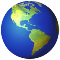 globe showing Americas emoji