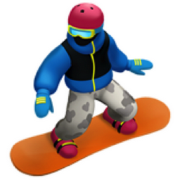snowboarder emoji