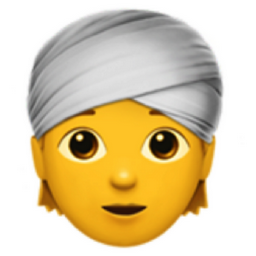 person wearing turban emoji
