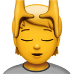 person getting massage emoji