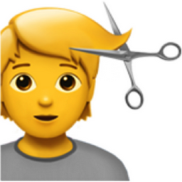 person getting haircut emoji