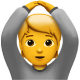 person gesturing OK emoji