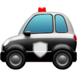 police car emoji