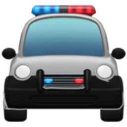 oncoming police car emoji