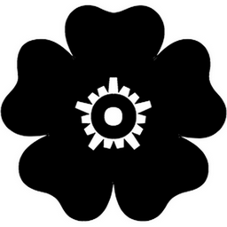 Black Rosette emoji