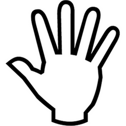 Reversed Raised Hand with Fingers Splayed emoji