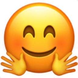 smiling face with open hands emoji