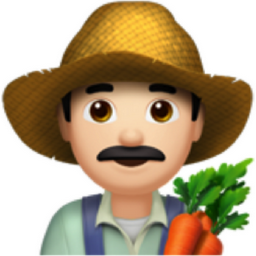 man farmer: light skin tone emoji