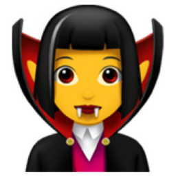 woman vampire emoji