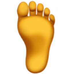 foot emoji