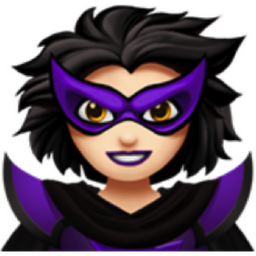 woman supervillain: light skin tone emoji