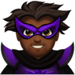 man supervillain: medium-dark skin tone emoji