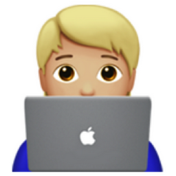 technologist: medium-light skin tone emoji