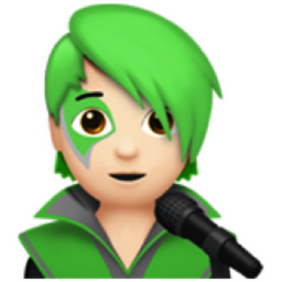 singer: light skin tone emoji