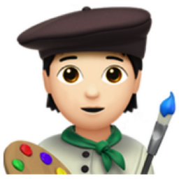 artist: light skin tone emoji