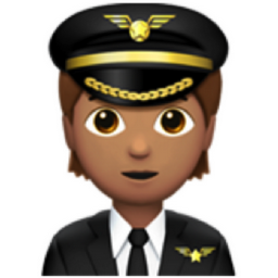 pilot: medium skin tone emoji