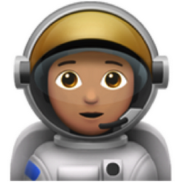 astronaut: medium skin tone emoji