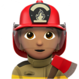 firefighter: medium skin tone emoji